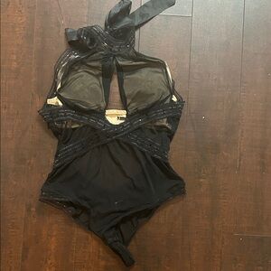 Victoria's Secret Black Sheer Teddy